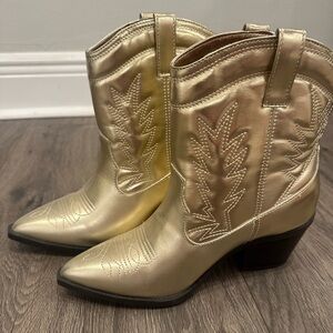 Bamboo Golden Cowboy Boots